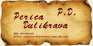 Perica Dulikrava vizit kartica